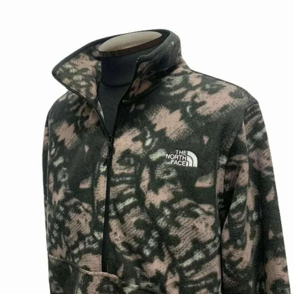 The North Face Alpine 100 1/2 Zip Jacket Men Small Multi Fleece Full Zip SGN1569